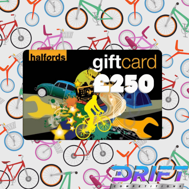 WIN A £250 HALFORDS GIFT CARD