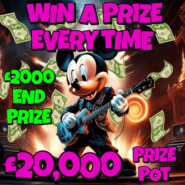 WIN A PRIZE EVERY TIME £20,000 PRIZE POT £2000 END PRIZE