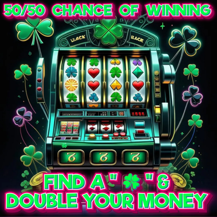 DOUBLE OR NOTHING 50/50 CHANCE OF DOUBLING YOUR MONEY 1:2 ODDS