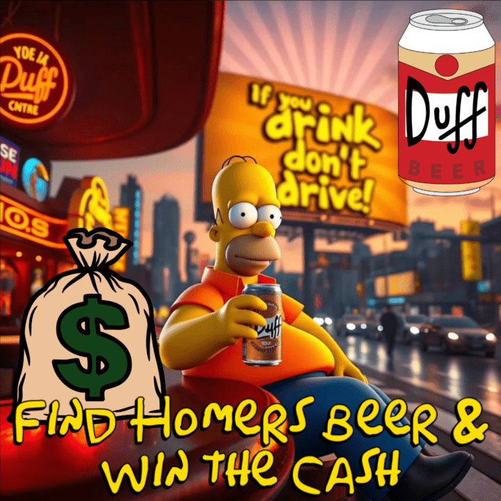 FIND HOMERS BEER & WIN THE CASH