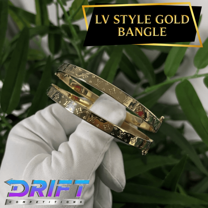 9CT GOLD LOUIS VUITTON ( STYLE ) BRACELET