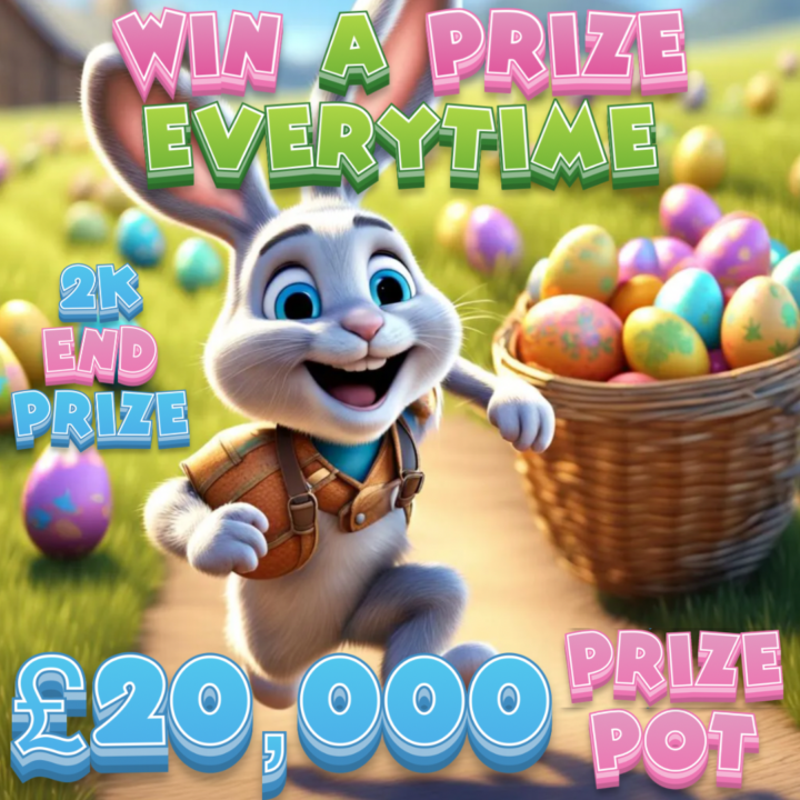 WIN A PRIZE EVERY TIME £20,000 PRIZE POT £2000 END PRIZE